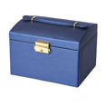 thumbnail image 2 of GUOOL Box Organizer with Mirror Drawers for Earrings Blue, 2 of 7