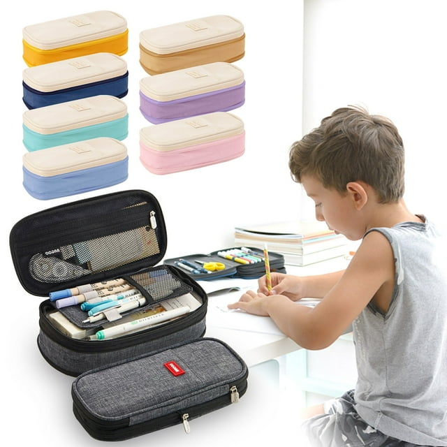 Vaidha Trousse à Crayons Améliorée Grande Capacité Macaron Color Matching