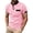 Pink, variant on Enridrech Men's Golf Shirt Short Sleeve Athletic Breathable Lightweight Casual Summer Outdoor Work Tee with Pocket
