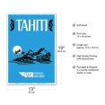 thumbnail image 2 of Tahiti - UTA (Union des Transports Aériens) - French Airlines - Vintage Airline Travel Poster c.1960s - Master Art Print (Unframed) 13in x 19in, 2 of 4