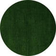 thumbnail image 1 of Ahgly Company Indoor Round Abstract Green Modern Area Rugs, 3' Round, 1 of 4