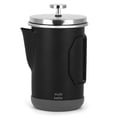 thumbnail image 3 of Labymos 1L Stainless Steel French Press Coffee Maker with Foldable Handle, Ideal for Camping & Home Use, Rust-Resistant 304 Stainless Steel, Portable Design, Easy to Clean, Perfect for Rich Coffee, 3 of 5