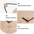 thumbnail image 3 of 12-inch silent wall clock ticking simulation retro fashion life clock, 3 of 5