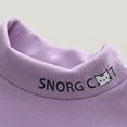 thumbnail image 5 of Cethrio Kids Girls Long Sleeve Tops, Fall Winter Soft Casual Half Turtleneck Thermal Undershirts Purple Size 3-16T, 5 of 6