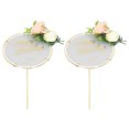 thumbnail image 4 of Toppers De Pastel De Boda, Inserciones De Pastel De Boda Mano De Obra Fina Resistente Para Decoración De Pared Para Cupcakes Cergrey Wedding Cake Decoration Props, 4 of 8