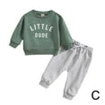 thumbnail image 1 of 100CM Vert Bébé Bambin Automne Hiver Tenues Imprimé Sweat-Shirts à Manches Longues M8 G4B8, 1 of 9