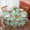 Pioneer Flower Floral-1, variant on Pioneer Flower Floral Print Pattern Round Tablecloth 60 X 60 Inch, Wrinkle Resistant Wipeable Table Cloth for Kitchen Dining Picnic Patio Party