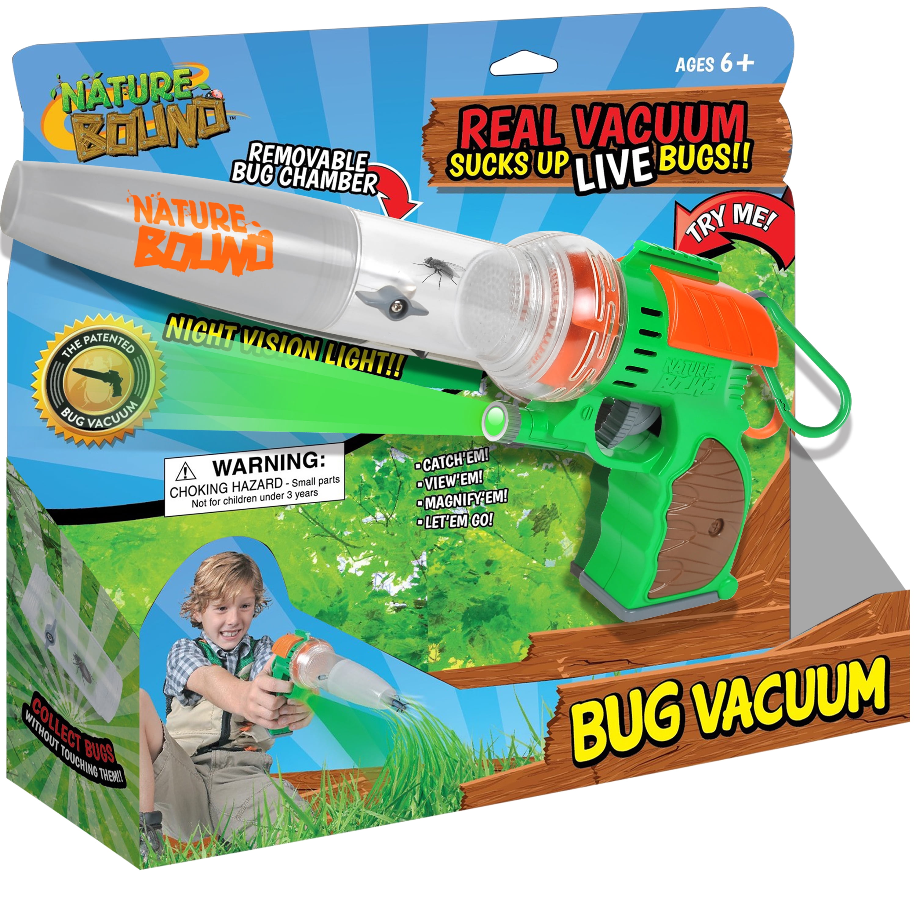 Toy Bug Vacuum Bug Catcher by Nature Bound, Eco-Friendly for Indoor and Outdoor Use