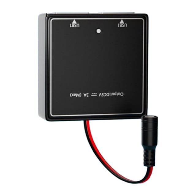 veasfak Solar Controller 2 USB Home Fast Solar Panel Controller DC Female 20cm