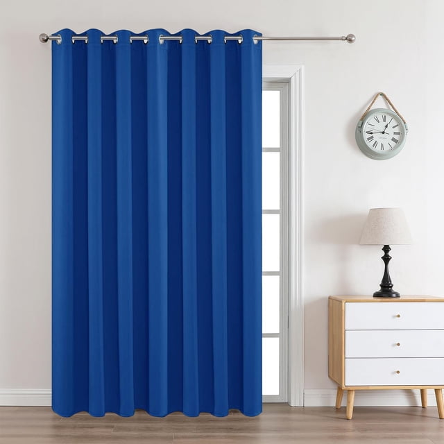 Joydeco Cortinas Opacas De 95 Pulgadas De Largo, 1 Panel Con Aislamiento Térmico, Cortinas Largas Y Cortinas, 1 Pieza De Cortinas Con Ojales Para Oscurecer La Habitación, Para Sala De Estar, Dormitori