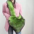 thumbnail image 3 of Bolso esponjoso para mujer, bolso tipo cartera bonito en forma de corazón, bolso de moda para exteriores de piel sintética suave Hugtrwg Para estrenar, 3 of 7