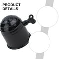thumbnail image 6 of SPRING 50mm Tow Bar Ball Cover Lockable Key Trailer Hitch Protector Cap for Car Truck Semi-Trailer Ship black, 6 of 8