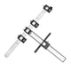 thumbnail image 1 of Localizador de punzones de carpintería multifuncional para muebles, regla de guía de taladro, localizador de agujeros para carpintería, Herramientas manuales y eléctricas Negro Kunststoff-HD Riwesomey TO000645-03B, 1 of 6