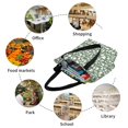 thumbnail image 5 of Kdxio Flowers With Leaves Women Reusable Grocery Bags Foldable Ripstop,Reusable Shopping Bags for Shopping,Gym,Gift, 5 of 5