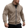 thumbnail image 3 of Vetsdori Jacket T-Shirts for Men Outdoor Fashion Zipper Long Sleeve Casual Winter Stylish Mens Tops Plain, 3 of 9