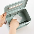 thumbnail image 3 of Ficarrico Caja de pañuelos con almacenamiento, caja de pañuelos, caja de pañuelos multifunción organizador de almacenamiento para baño, dormitorio y oficina, 3 of 5