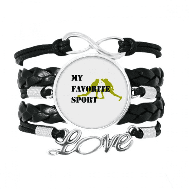Like Sports Fitness Balanced Fencing Bracelet Love Accessory Twisted Leather Knitting Rope Wristband