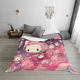 thumbnail image 3 of Lsque Sanrio Print Flannel Throw Blanket, Ultra-soft Blanket for Bed, Couch, Car, Hypoallergenic Anti-pilling blanket-60"x50", 3 of 8