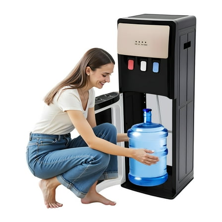 Bottom Loading Water Cooler Dispenser with Hot, Cold, and Room Temperature Anti-heating Device Overheating Protection Water Shortage Alarm