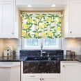 thumbnail image 6 of Yellow Flower and Vines 27"x36" Linen Look Cafe Curtain Set with Privacy and UV Protection, 6 of 8