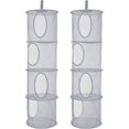 thumbnail image 1 of 2Pcs Stuffed Animal Storage Foldable Stuffed Animal Net or Hammock Organizer  4 Compartments Hanging Mesh Toy Storage Hammock for, 1 of 6