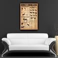 thumbnail image 2 of Donkey Wall Art Knowledge Poster Canvas Wall Art For Bedroom Wall Artwork For Office Unframed 12×18 in, 2 of 5