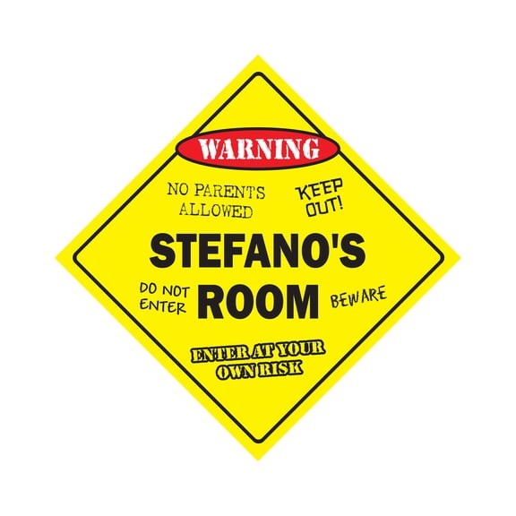 SignMission X-Stefanos Room 12 x 12 in. Crossing Zone Xing Room Sign - Stefanos