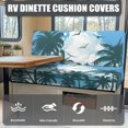 thumbnail image 4 of FOR U DESIGNS Palm Tree Pattern 2 Pieces RV Dinette Cushion Covers Scratch-Resistant RV Couch Cover Wear-Resistan Sofa Furniture Protector Camper Seat Covers Dinette Booth, 4 of 7