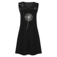 thumbnail image 4 of Robes d'Été pour Femmes 2022 Panneau en Dentelle Sans Manches Décontractée Ample Robe Débardeur Imprimé Tendance Ample Robes de Plage Soleil, 4 of 5
