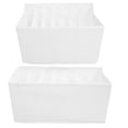thumbnail image 1 of 2pcs Wardrobe Underwear Organizer Multi-grid Underpants Storage Case Divided Socks Storage Box, 1 of 9