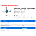 thumbnail image 2 of Front Lower Ball Joint - Compatible with 2011 - 2018 Ram 1500 2012 2013 2014 2015 2016 2017, 2 of 2