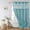 Teal, variant on Shower Curtain Set with Snap-In Liner, Rustic Striped Design, Water-Repellent, Tan/Taupe, 71 in W x 74 in L