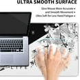 thumbnail image 5 of Black White Japanese Mouse Pad 35.4 X 15.7 Inch XXL Cherry Blossom Death Life Full Desk Mousepad Extended Large Non-Slip Rubber Base Big Keyboard Mat with Stitched Edges for Gaming and Office, 5 of 6