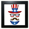 thumbnail image 1 of America Uncle Sam I Want You Black Square Frame Picture Wall Tabletop, 1 of 3