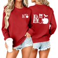thumbnail image 2 of Jsaierl Women's Halloween Sweatshirts Spooky Print Pullovers Fall Loose Fit Round Neck Long Sleeve Sweater Tops Halloween Costumes, Sizes S-2XL, 2 of 7