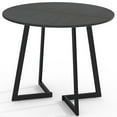 thumbnail image 6 of Zimtown Round Dining Table 35.4" Wood Dinner Table for 2, Kitchen Table Multifunctional Dining Table for Dining Room, Kitchen, Home, Black, 6 of 6
