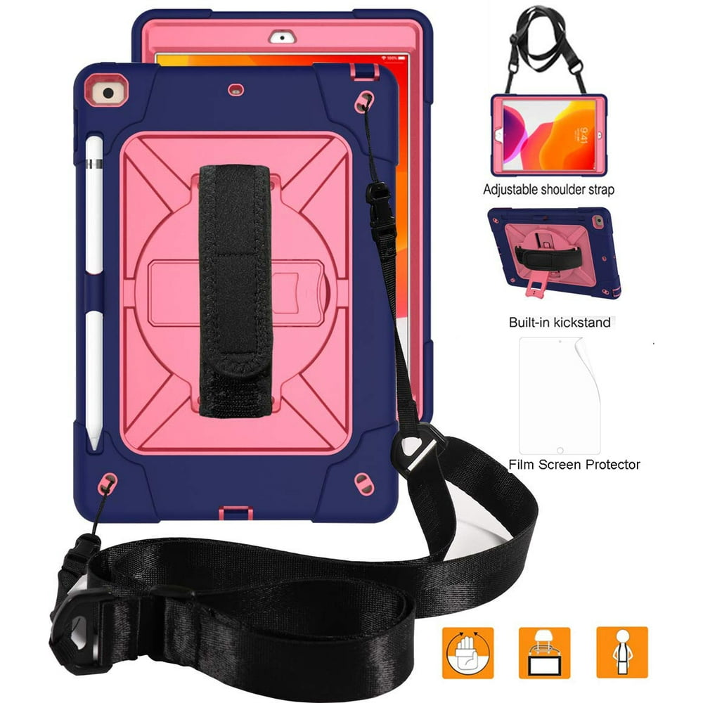 iPad 7th Generation Cases with Screen Protector, iPad 10.2" 2019 Case, Allytech Heavy Duty