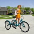 thumbnail image 3 of ABORON 20/24/26 inch Adult Tricycle,3 Wheel Bike Adults,Three Wheels Cruiser Bike 3 Wheels,1/7 Speed,Cargo Basket,Multiple Colors, 3 of 9