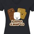 thumbnail image 4 of Inktastic I Love S'Mores Women's V-Neck T-Shirt, 4 of 5