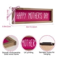 thumbnail image 2 of flangairy Happy Mothers Day Sign, Wooden Mom Decorative Signage Plaque Decor, mother's day gifts from Son Daughter, Indoor Table Top Wall Shelf Office Desk Mantle Rustic Farmhouse Decorations for Hom, 2 of 8