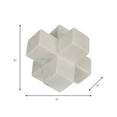 thumbnail image 5 of Decorative Object for Home Decor - Bathroom and Office Decor Sculpture - Modern Living Room Decor Statement - Shelf Styling Piece and Coffee Table Statues - Unique Decorative Ornaments - 5" White, 5 of 17