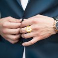 thumbnail image 3 of 2 Pcs Finger Ring Watches Fashion Personality Ring Watches Clock Rings for Women and Men, 3 of 5