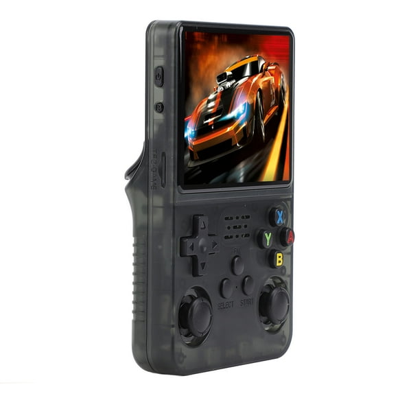 Portable Game Console, Discharging Guard for Linux System Handheld Retro Gaming Console High Resolution Dual 3D Joystick with 8W Speaker for Travel 32GB+64GB