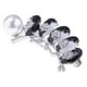thumbnail image 4 of Mujeres Niñas Perla Mariposa Rhinestone Pin Broche Joyería Blanco negro, 4 of 9