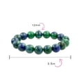 thumbnail image 3 of Bling Jewelry Womens Natural Multi Color 12MM Bead Semi Precious Gemstone Stretch Bracelet for Men, 3 of 5