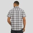 thumbnail image 5 of Men's Darius Rucker Collection by Fanatics Gray Minnesota Vikings Team Plaid Short Sleeve Full-Snap Shirt, 5 of 6