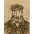 thumbnail image 2 of Van Gogh, Vincent 19x24 Gold Ornate Wood Framed with Double Matting Museum Art Print Titled - Portrait of Joseph-Étienne Roulin, 2 of 4