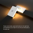 thumbnail image 3 of Matsuzay Luz nocturna inteligente de 2 piezas para dormitorio, pasillo, gabinete, Control automático de luz, carga USB Iluminación y accesorios Enlace 2 uds., 3 of 3