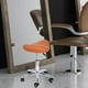 thumbnail image 1 of Taburete giratorio 360 para salón, taburete de bar con ruedas para barbería, oficina, tareas domésticas Naranja, 1 of 8