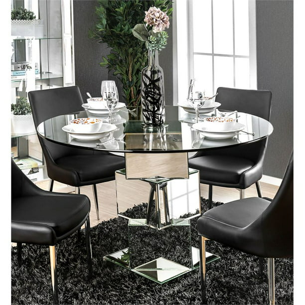Mirrored Dining Table, Mirror Dining Room Table And Chairs
